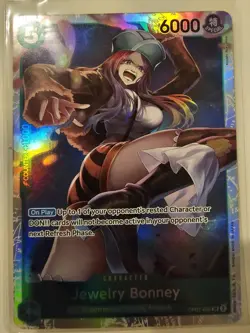 One Piece Card Game TCG JEWELRY BONNEY OP07-26 ENG SR 500 Years In The Future NM - Image 1