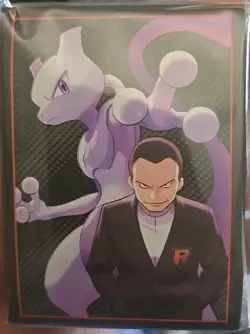 Pokemon Destined Rivals ETB Card Sleeves - Giovanni's Mewtwo - 65 Sleeves - NEW - Image 1