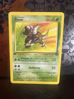 Pokemon TCG Jungle Pinsir Card 25/64 WOTC First Edition Non Holo - Image 1