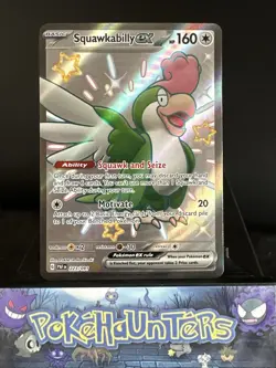 Pokemon Card Squawkabilly ex 223/091 Shiny Ultra Rare Paldean Fates Near Mint - Image 1
