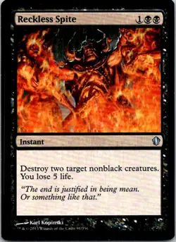 Reckless Spite Magic The Gathering Commander 2013 Light Play - Image 1