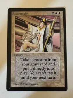 Magic the Gathering MTG Beta Resurrection NM (Beta Bob) - Image 1