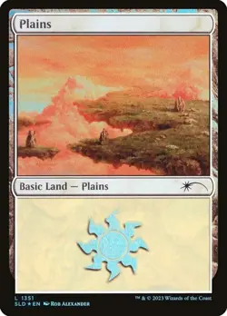2x Plains (#1351) - Foil SLD NM MTG - Image 1