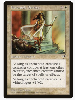 Favorable Destiny - Mirage (MIR) (x4) PLAYSET Vintage Magic the Gathering - Image 1