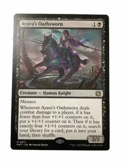 MTG MAT: Ayara's Oathsworn (Creature Human Knight) Regular Rare 0011 - Image 1
