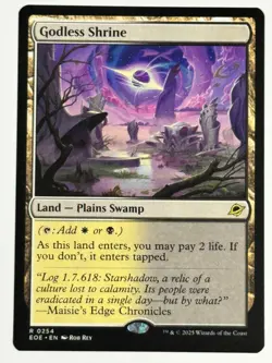 Godless Shrine Edge of Eternities 254 NM Magic MTG SHOCK LAND - Image 1