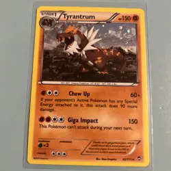 Tyrantrum 62/111 Cosmo Holo Rare Pokemon Furious Fists 2014 Near Mint condition - Image 1