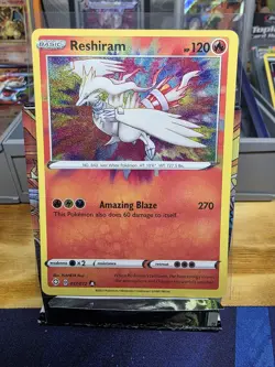 Pokemon TCG Shining Fates Reshiram Holo Card 017/072 Rare - Image 1