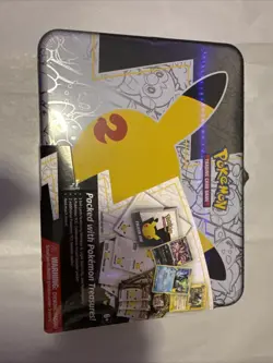 Pokemon 25th Anniversary Celebration Treasure Chest Lunch Box Tin Factory Sealed - Image 1