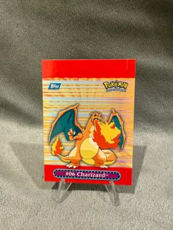 2000 Nintendo Topps Pokemon TV Animation #6 Charizard Punch-Out Card - 9 of 10 - Image 1