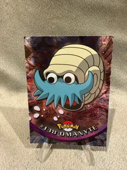 2000 Topps Nintendo Topps Pokemon TV Animation #138 Omanyte Holo Foil - Image 1