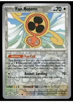 Pokemon TCG Prismatic Evolutions Fan Rotom 085/131 Reverse Holo Common - Image 1