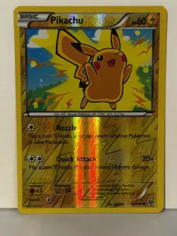Pikachu Reverse Holo 42/146 XY Base Set NM Pokemon Fast Ship - Image 1