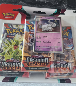 Pokemon TCG SV03 Obsidian Flames Triple (3 Pack) Blister x11 New & Sealed - Image 3