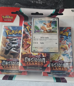 Pokemon TCG SV03 Obsidian Flames Triple (3 Pack) Blister x11 New & Sealed - Image 4