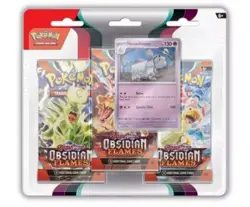 Pokemon TCG SV03 Obsidian Flames Triple (3 Pack) Blister x11 New & Sealed - Image 5