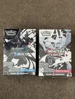Pokemon TCG Black Bolt and White Flare Booster Bundle Set New & Sealed - Image 1