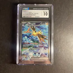 Zapdos 202/165 EX CGC 10 Special Illustration Rare Pokemon 151 Card Mew EN GEM - Image 1