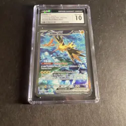 Zapdos 202/165 EX CGC 10 Special Illustration Rare Pokemon 151 Card Mew EN GEM - Image 2