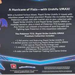Pokemon Single & Rapid Strike Urshifu VMAX Premium Collection Box SEALED 2PC 820650838934 - Image 5