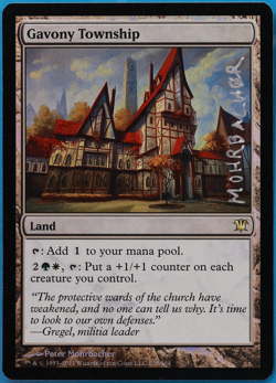 Gavony Township FOIL Innistrad NM Land Rare SIGNED CARD (505102) ABUGames - Image 1