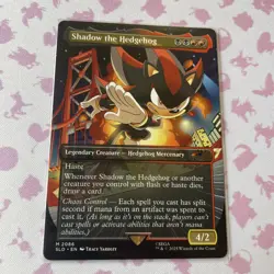 MTG Secret Lair Sonic The Hedgehog Friends Foes Shadow Non Foil Card - Image 1