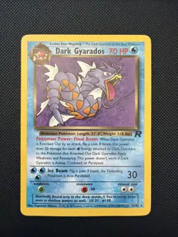 Dark Gyarados 25/82 Team Rocket 2000 Rare Non-Holo Vintage Pokemon TCG Card - Image 1