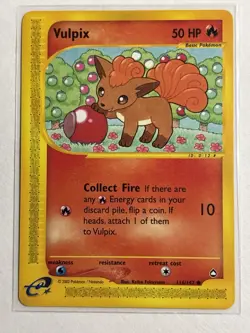 Vulpix 116/147 - Aquapolis Non Holo Pokemon Card - Image 1