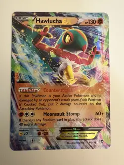 Pokemon TCG Hawlucha EX 64/111 XY-Furious Fists Holo Card - Image 1