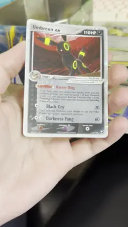 Umbreon ex 112/115 EX Unseen Forces 2005 Holo Rare Pokemon Card TCG Played - Image 2