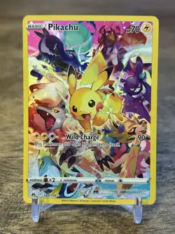 Pokemon TCG Pikachu Full Art Secret Rare Holo Card 160/159 Crown Zenith NM - Image 1
