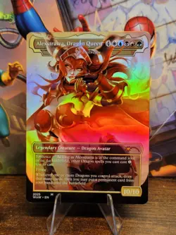 DIY The Ur-dragon Borderless Foil Playtest Card For MTG EDH Alexstrasza Ver. - Image 1