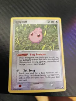 Pokemon TCG English Card ex Hidden Legends Igglybuff 37/101 Reverse Holo - Image 1