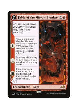 MTG NEO Fable of the Mirror-Breaker // Reflection of Kiki-Jiki 141 Regular - Image 1