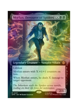 Magic the Gathering MTG SPM Morlun, Devourer of Spiders 257 Foil Near Mint - Image 1