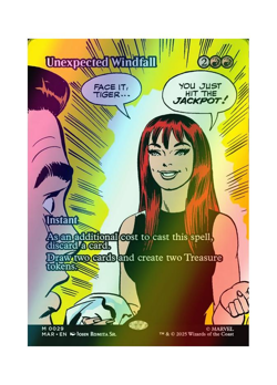 Magic the Gathering MTG MAR Unexpected Windfall 29 Foil Near Mint - Image 1