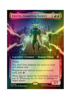 Magic the Gathering MTG SPM Electro, Assaulting Battery 260 Foil Near Mint - Image 1