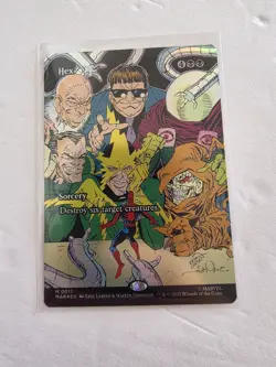 Hex - 0017 - M - Borderless - FOIL Marvel's Spider-Man - MTG Magic - NM - Image 1