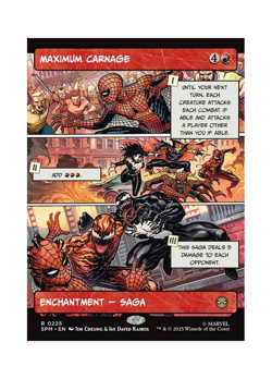 Magic the Gathering MTG SPM Maximum Carnage 225 Regular Near Mint - Image 1