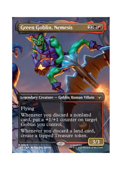 Magic the Gathering MTG SPE Green Goblin, Nemesis 23 Regular Near Mint - Image 1