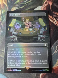 MTG - War Room 1068 PIP Launch Party FOIL Promo Borderless Fallout Near Mint - Image 2
