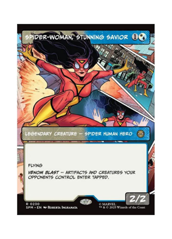 Magic the Gathering MTG SPM Spider-Woman, Stunning Savior 230 Regular Near Mint - Image 1