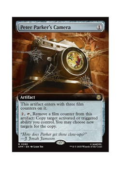 Magic the Gathering MTG SPM Peter Parker's Camera 280 Regular Near Mint - Image 1