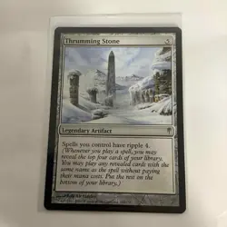 MTG Magic The Gathering Thrumming Stone 142/155 Coldsnap Rare M/NM - Image 1