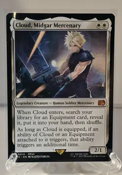 MTG Magic The Gathering Final Fantasy Cloud, Midgar Mercenary regular NM - Image 1