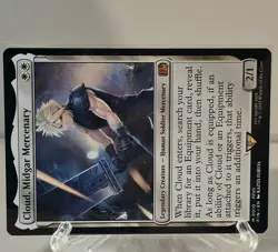 MTG Magic The Gathering Final Fantasy Cloud, Midgar Mercenary regular NM - Image 2