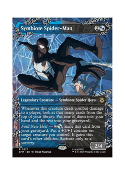 Magic the Gathering MTG SPM Symbiote Spider-Man 217 Regular Near Mint - Image 1