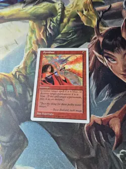 MTG-Pyroblast 5th Edition Regular-LP Excellent-Vintage Magic the Gathering - Image 1