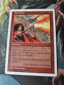 MTG-Pyroblast 5th Edition Regular-LP Excellent-Vintage Magic the Gathering - Image 2