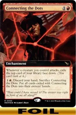 1x - Connecting the Dots - FOIL EXTENDED ART #403 - Murders at Karlov Manor MTG - Image 1